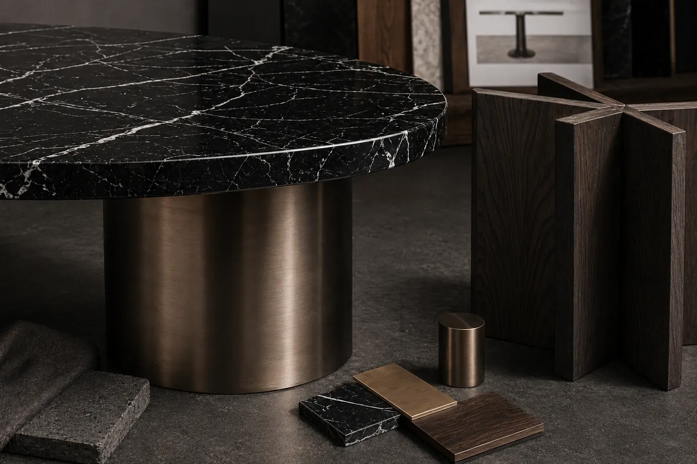 Quel piètement choisir pour une table en marbre sur mesure ?
